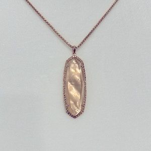 Kendra Scott Rose gold / Rose quartz necklace